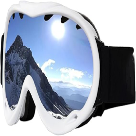 Only Supports Self Pickup - Ski Goggles With High Quality Frames For Men And Women (Color: White)